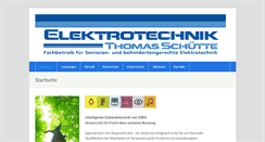 Desktop Screenshot of elektroschuette.de