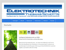 Tablet Screenshot of elektroschuette.de